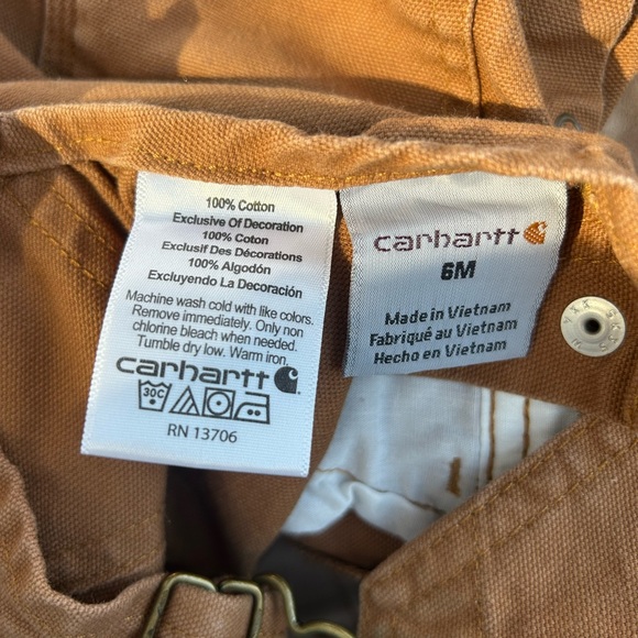 CARHARTT KIDS' CANVAS BIB OVERALL (INFANT/TODDLER) - Picture 7 of 7